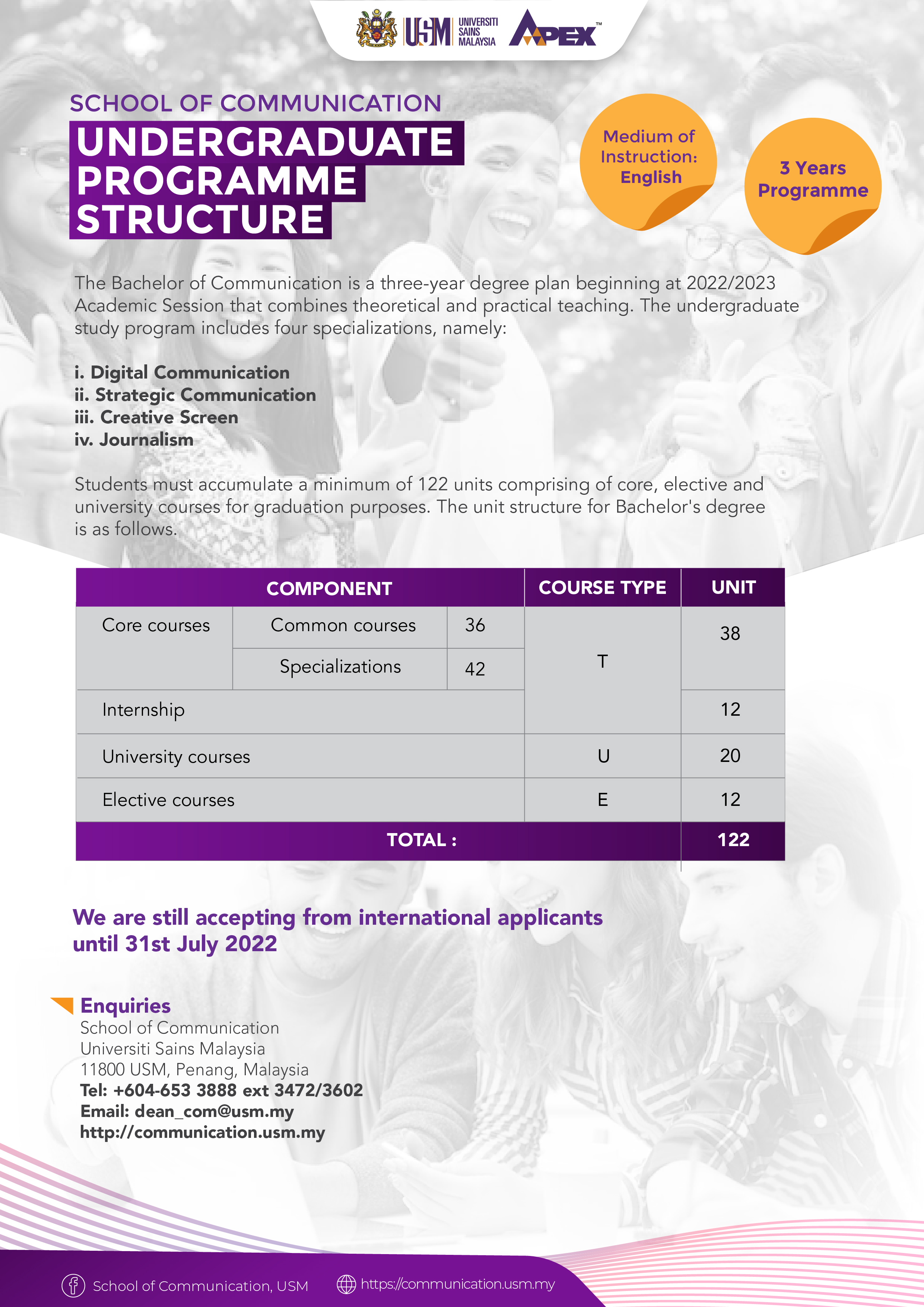 Undergraduate Programme Structure 01v1